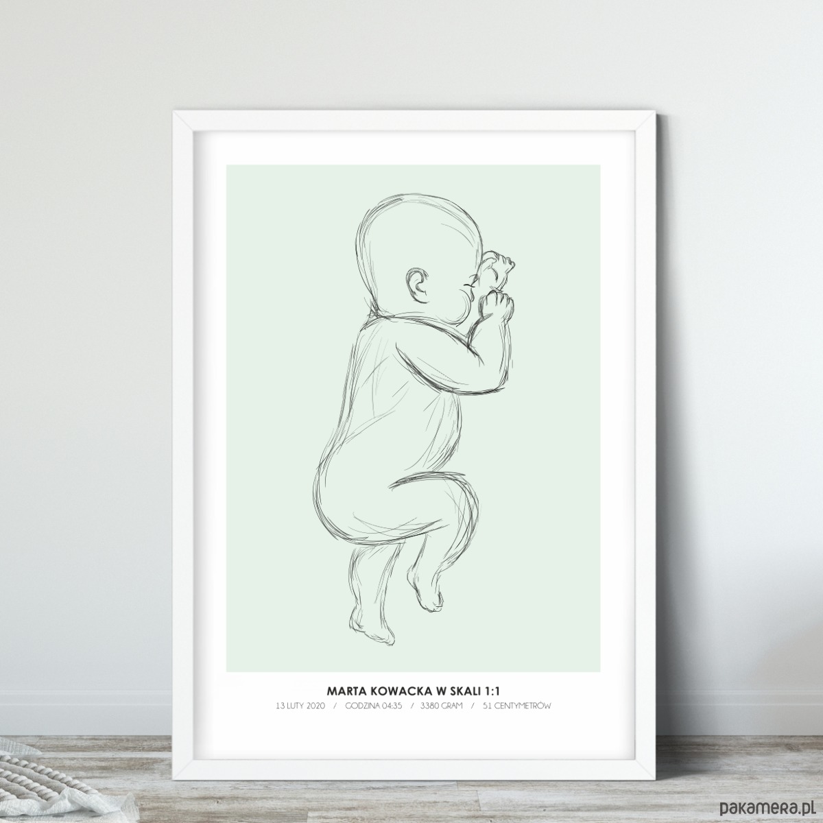 plakat metryczka personalizowany