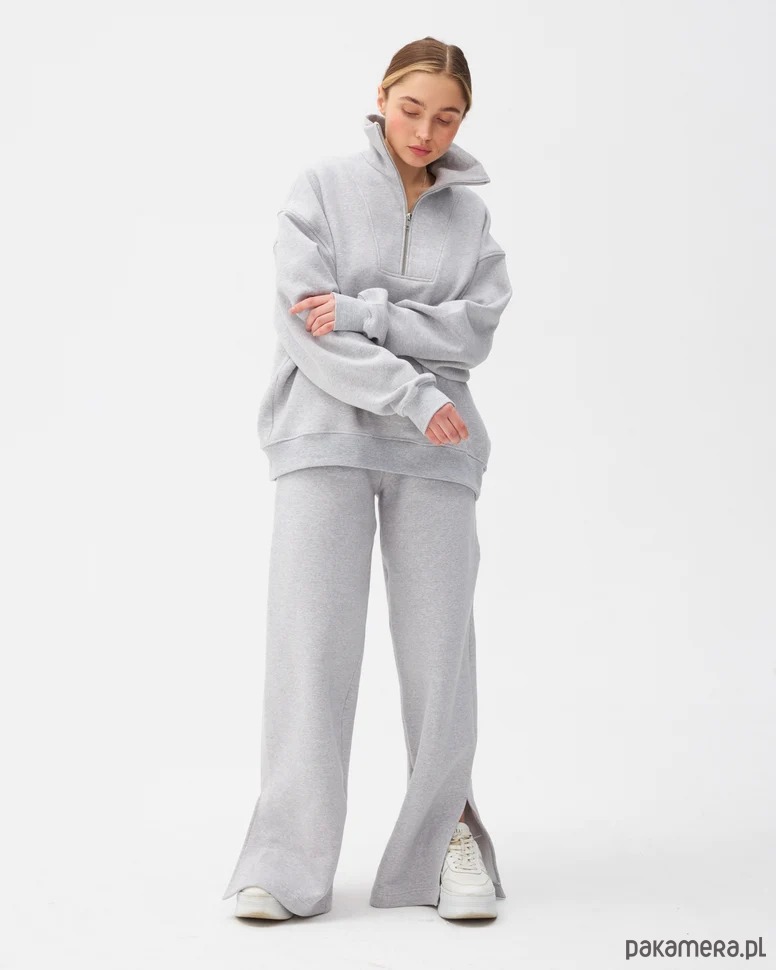 szara bluza oversize