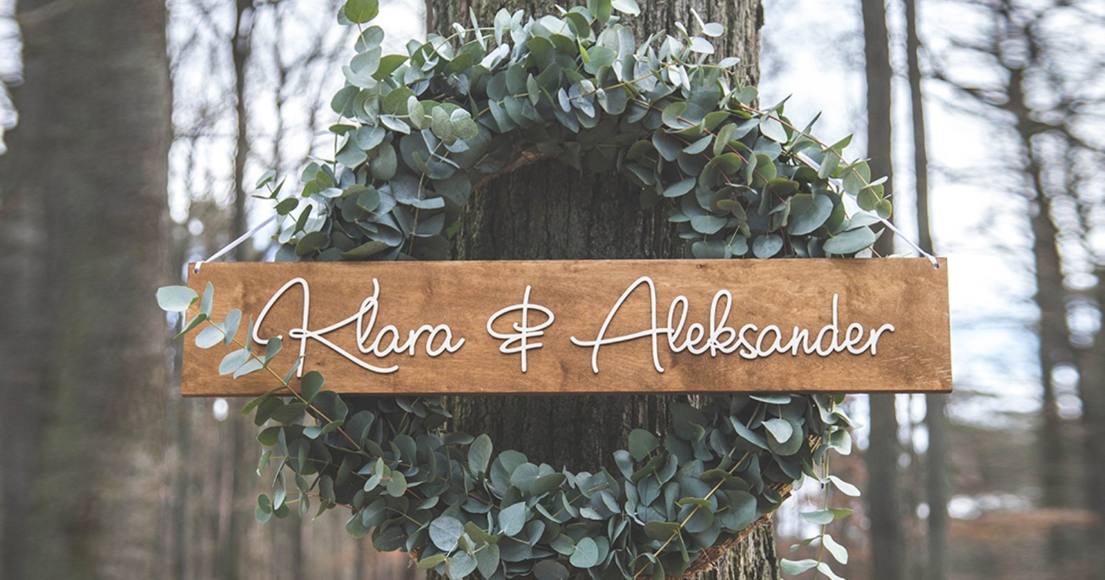drewniana deska personalizowana idealna na ślub