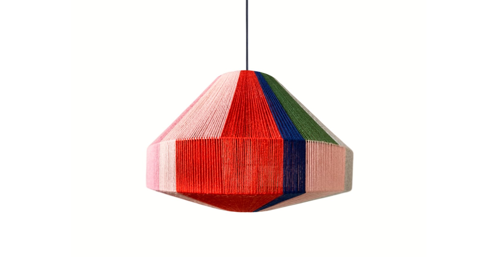 abażur kolorowy w stylu boho