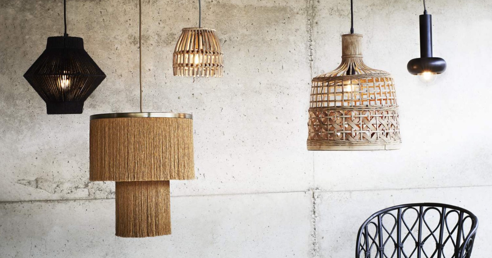 lampa do przedpokoju w stylu boho