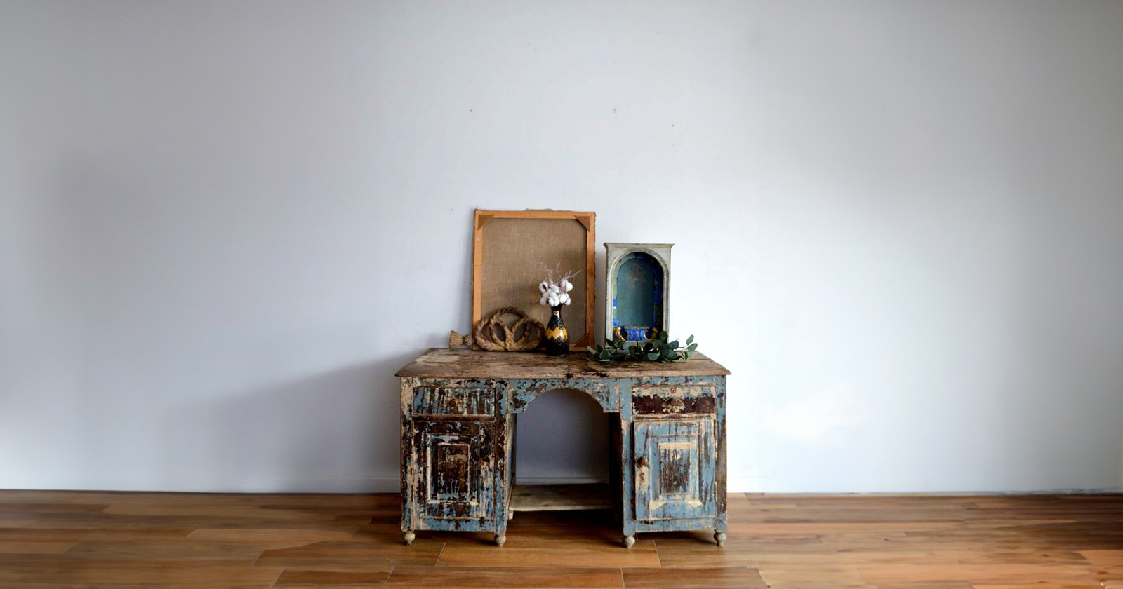biurko po renowacji styl rustykalny