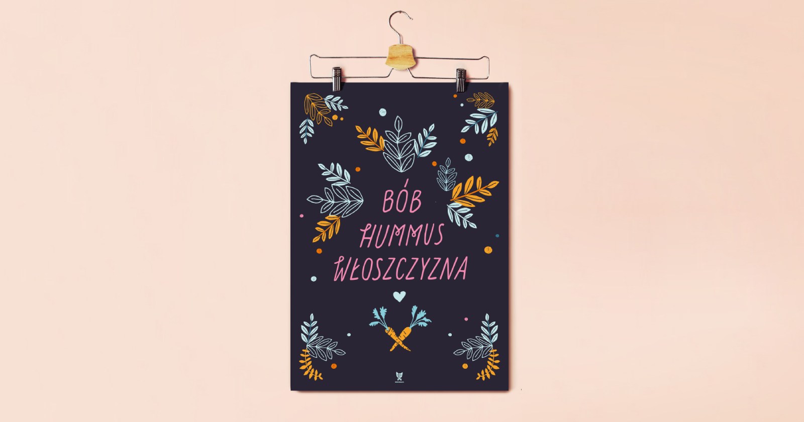 plakat Bób hummus włoszczyzna