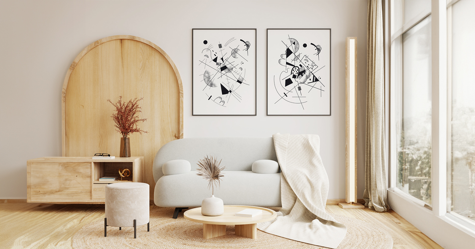 Plakaty w salonie – inspiracje od Pakamery