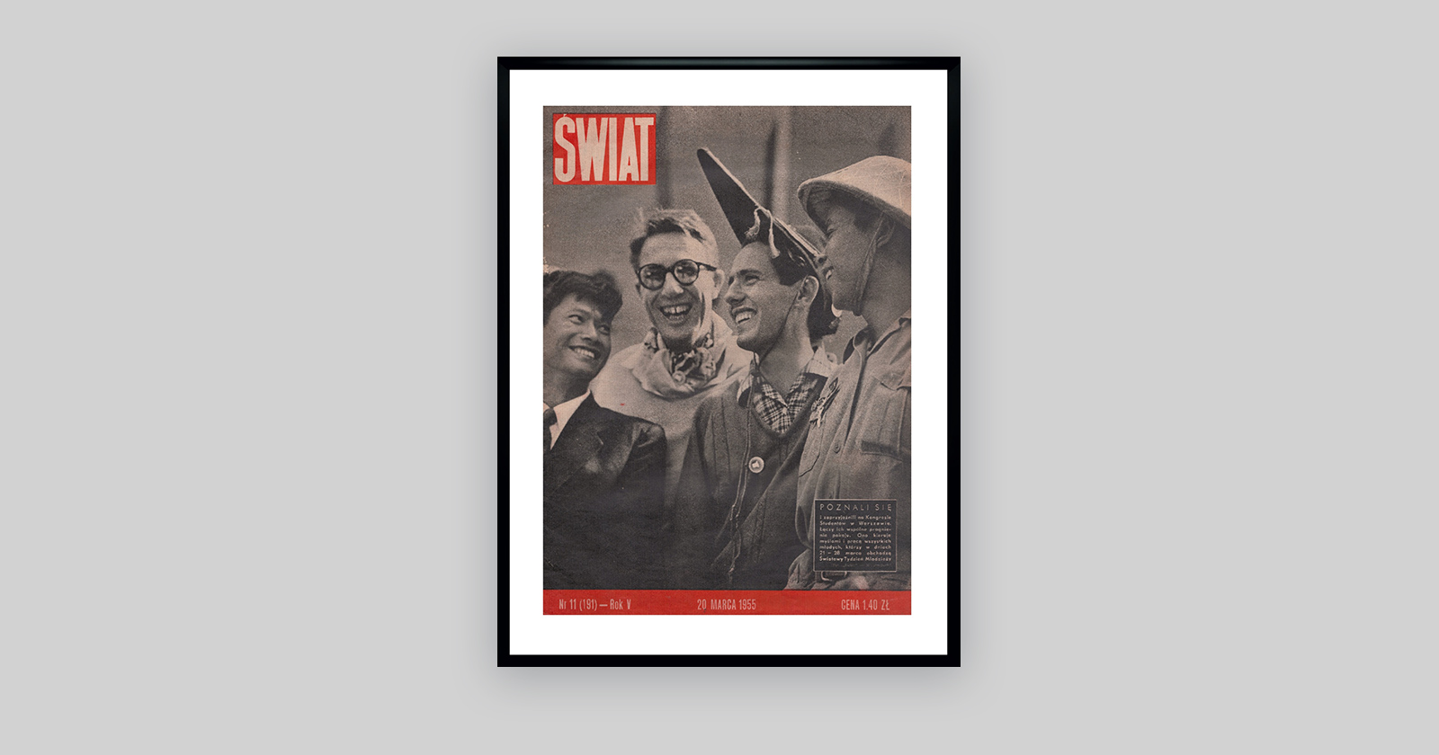 okładka czasopisma ŚWIAT 03/1955