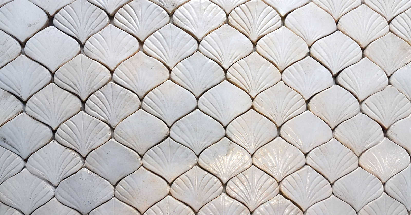 Mozaika ceramiczna, piękna, elegancka, szkliwiona w kolorze ecru