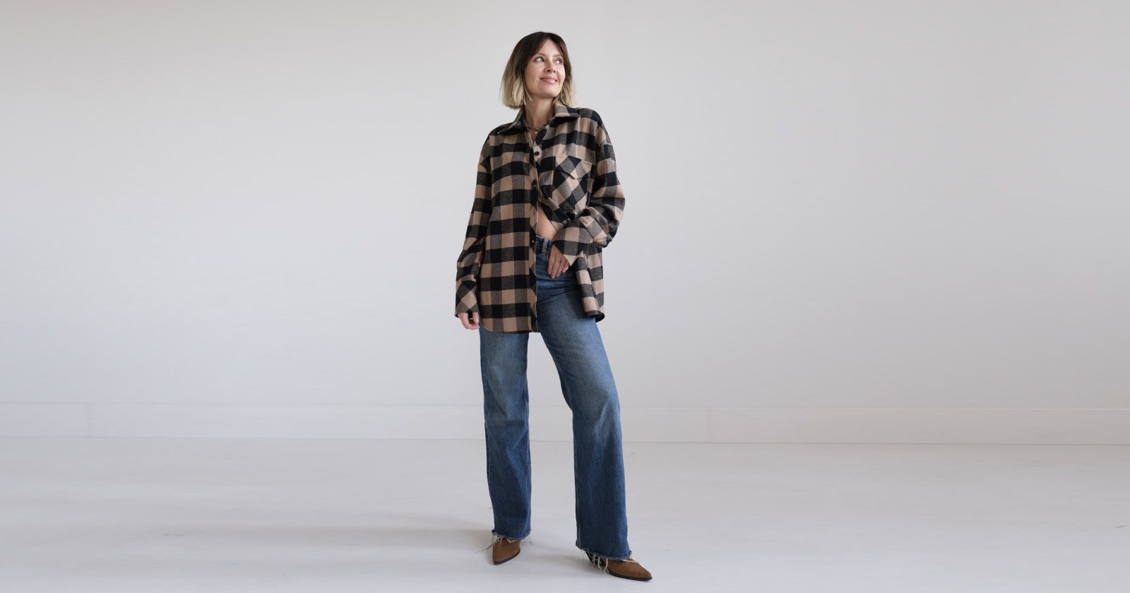 koszula w kratę w stylo country